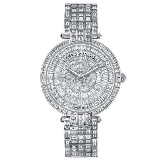 Buy Replica Harry Winston Premier LADIES BAGUETTE-CUT DIAMONDS PRNQHM36WW007 watch